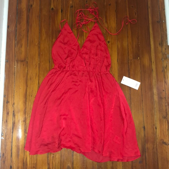 Tobi | Red Skater Dress - Picture 4 of 4